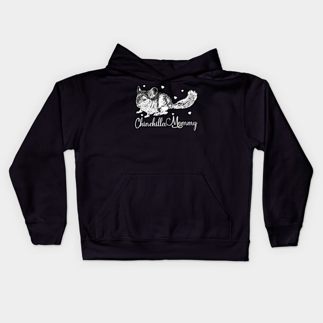 Rodent lovers - Chinchilla Mommy Kids Hoodie by Modern Medieval Design